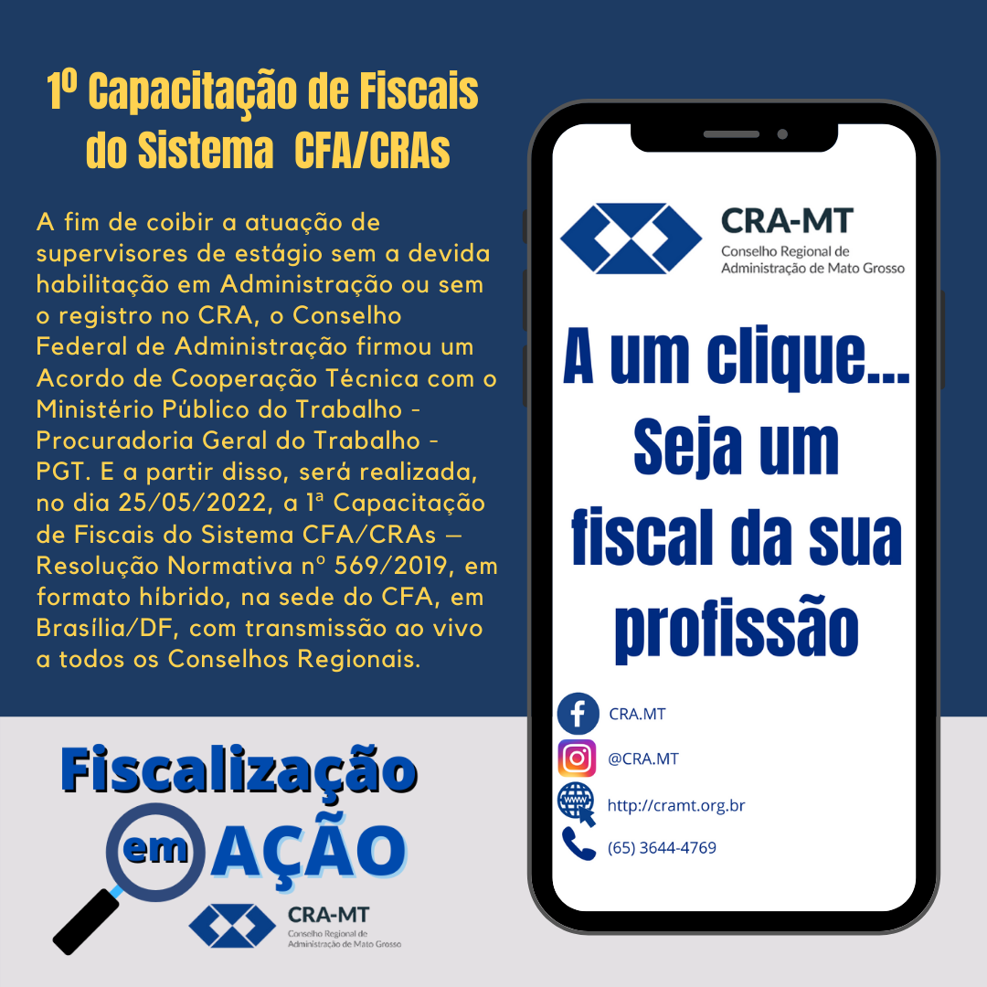 Read more about the article 1º Capacitação de Fiscais do Sistema CFA/CRAs
