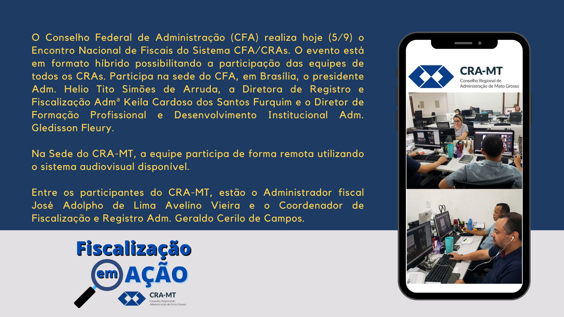Read more about the article ENAF – ENCONTRO NACIONAL DOS FISCAIS DO SISTEMA CFA/CRAs