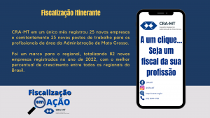 Read more about the article AÇÕES DA FISCALIZAÇÃO E REGISTRO