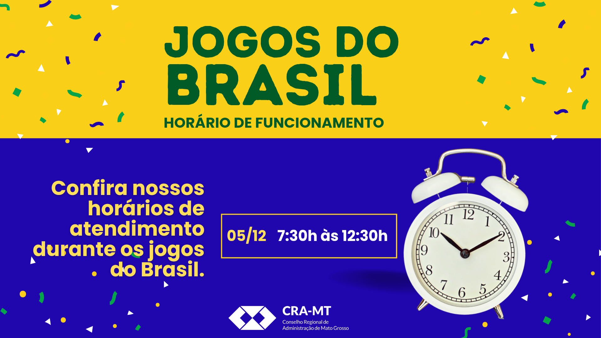 You are currently viewing Horários de Atendimento durante os Jogos do Brasil
