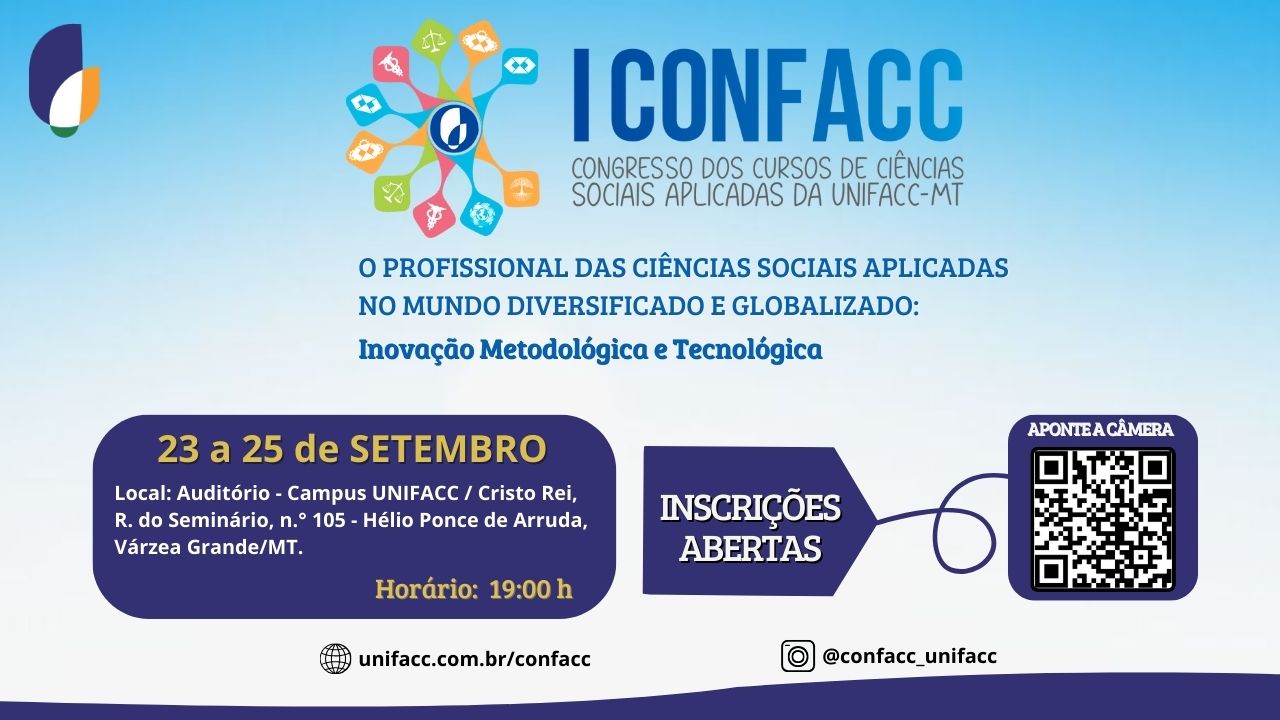 You are currently viewing Congresso dos Cursos de Ciências Sociais Aplicadas da UNIFACC-MT