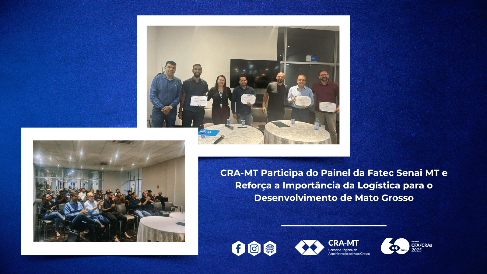 No momento, você está visualizando CRA-MT Participa do Painel da Fatec Senai MT e Reforça a Importância da Logística para o Desenvolvimento de Mato Grosso